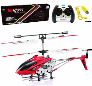 Syma S107G RC Helicopter 3.5CH Mini Metal Remote Control Helicopter Kid Gift Red