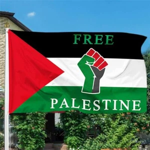 Polyester Drapeau Palestine Gratuit Décoration extérieure - Foto 1 di 7