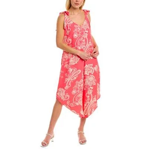 Neu mit Etikett Vince Camuto Damen-Overall Paisley-Druck Fliege Träger hohes niedriges Bein S, M, L - Bild 1 von 8