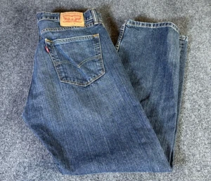 Levi’s 505 Jeans Herren 36 x 30 blau Denim gerades Bein normaler Grunge Retro USA - Bild 1 von 12