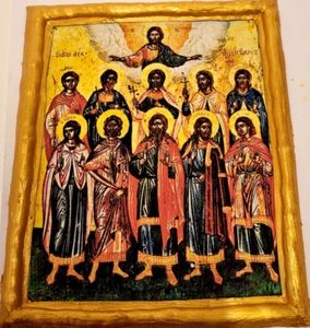 Holy Fathers Saints & Martyrs of Crete Council Greek Orthodox Icon - Picture 1 of 6