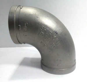 Shurjoint TSS-10 90 grados codo extremo ranurado acero inoxidable 316 4 pulgadas - Imagen 1 de 5