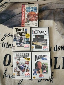 Sega Genesis Sport Game Lot Bundle (4 Of 5 Are Cib) - Picture 1 of 24