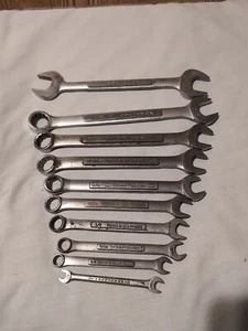 10x Vintage Craftsman VV Series SAE Wrenchs USA Made 1/4"-1" - Picture 1 of 9