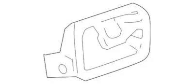 Genuine GM 2005-2010 Chevrolet Cobalt Bezel Door Handle Inside Gray 22722759 - Imagem 1 de 2