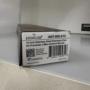 15 Zoll Edelstahl Verlängerungsstange für Jmax Antennenhalterungen ant800x15 - Bild 1 von 2