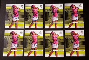 8 Count - Natalie Gulbis LPGA Signed 2012 UD SP Authentic PSA/DNA Guaranty Autos - Picture 1 of 1