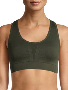 Sujetador deportivo Avia para damas de moda activa soporte bajo verde talla XS - Imagen 1 de 5