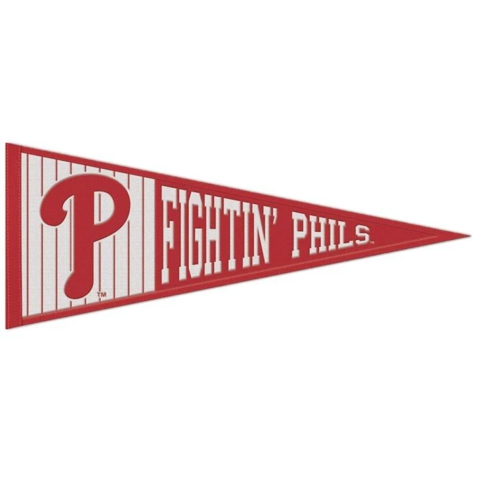 Philadelphia Phillies MLB Slogan Embroidered Wool 13" x 32" Pennant - Image 1 of 1
