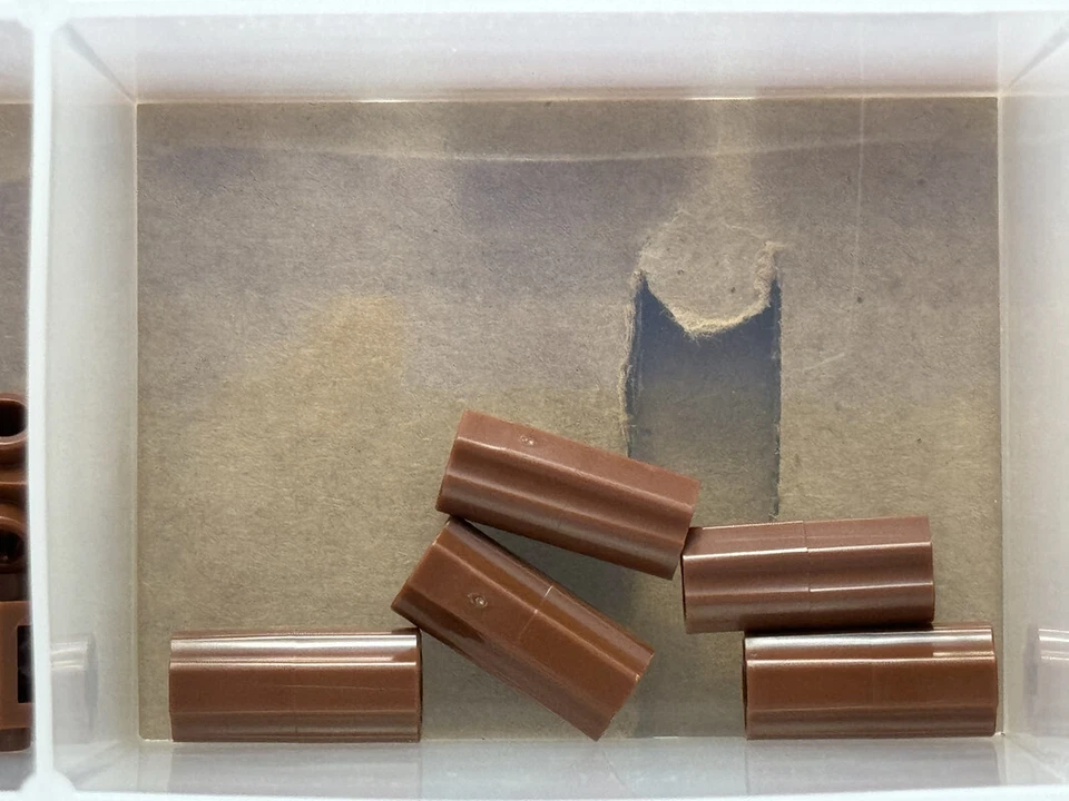 LEGO Parts - Reddish Brown Technic, Axle Connector 2L - No 6538c - QTY 5 - Image 1 of 1