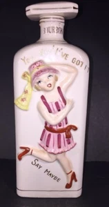 Jarra Alcohol Bourbon Niña Alcohol De Colección Años 40-50 Con Tapa Original - Imagen 1 de 12