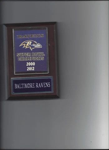 BALTIMORE RAVENS SUPER BOWL PLAQUE FOOTBALL NFL Cover