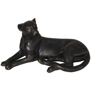 Deco 79 Polystone Leopard Decorative Sculpture Laying Home Decor Statue, Acce... - Picture 1 of 12