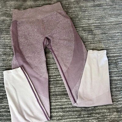 Victoria Secrets Leggings Mujer Pequeños Activos Sin Costuras Yoga Pantalones Púrpura Gimnasio Foto 1 de 4