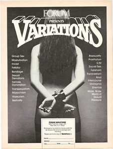 Anuncio impreso vintage Penthouse Forum presenta variaciones formulario de pedido - marzo 1978 - Imagen 1 de 5