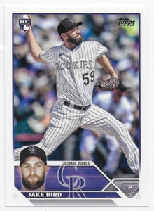 2023 Topps Update #US162 Jake Bird RC - Colorado Rockies