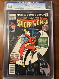 SPIDER-WOMAN #1 4/78 CGC 9.6 WHITE PAGES! ICONIC COVER- EXCELLENT HIGH GRADE! - Picture 1 of 4