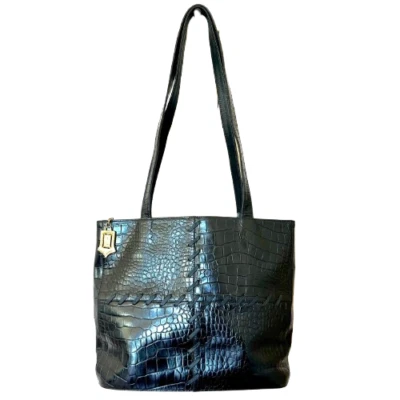 Auténtico bolso de hombro Yves Saint Laurent de cuero vintage negro 0148 Foto 1 de 4