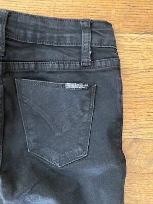 Girl’s Skinny Jeans Black Denim Pants With Lace Trim Size 10 Kids - Image 1 of 4