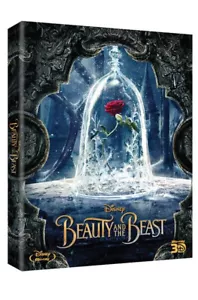 Beauty and The Beast BLU-RAY 2D & 3D Combo Steelbook w/ PET Slipcover - Picture 1 of 2