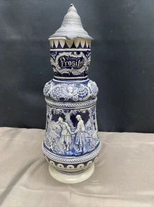 Vintage Jacob Thewalt German Stoneware 2 Liter Pitcher - Stein - Prosit - Picture 1 of 6