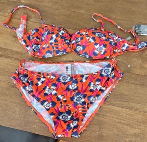 Conjunto de bikini floral Moontide para mujer talla 12 nuevo con etiquetas - Imagen 1 de 6