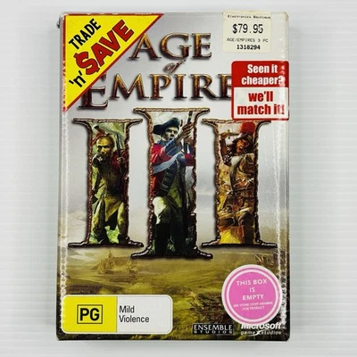 Age of Empires III 3 PC Game Box With Manual 3 Disc Tracked Postage - Image 1 of 4