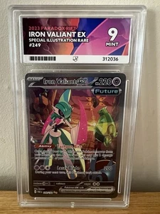 Pokemon TCG Iron Valiant EX Paradox Rift 249/182 Special Illustration Rare Card - Picture 1 of 2