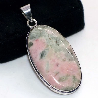 Cobalt Calcite 925 Silver Plated Handmade Pendant 2" Elegant Gift GW - Image 1 of 3