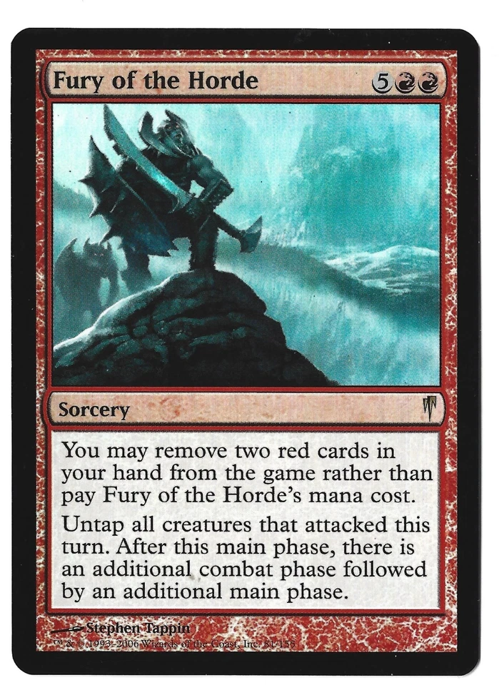 Fury of the Horde - [Foil]	Coldsnap LP - Image 1 of 2