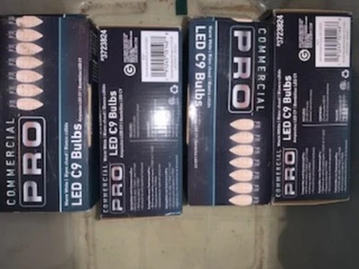💡 Commercial PRO LED C9 Bulbs - 4 Sealed Boxes - Image 1 of 3