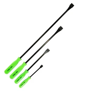 Tool Kingdom 4pc PRY BAR LEVER SET 200mm 300mm 450mm 600mm wrecking crowbar - Picture 1 of 3