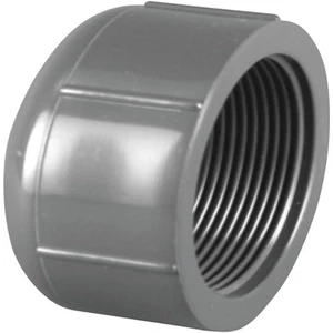 Charlotte Pipe 1/2 In. FIP Schedule 80 Threaded PVC Cap PVC 08117 1000HA - Picture 1 of 1