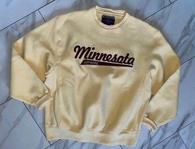 Sudadera DE COLECCIÓN Minnesota Golden Gophers Para Hombre’s M Champion Tejido Inverso Y2K Foto 1 de 4