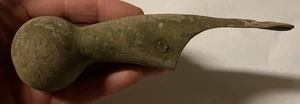 Antiguo arnés de caballo de latón de 1800 Hame bola perilla bastón reliquia victoriana excavado - Imagen 1 de 14