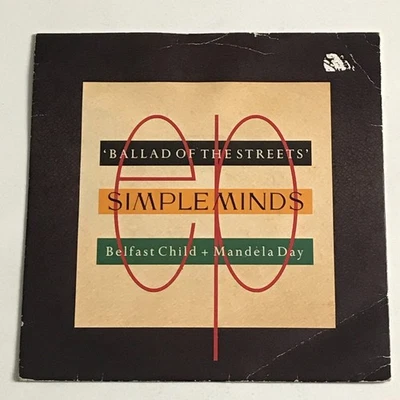Simple Minds - Ballad Of The Streets 7" Vinyl Record - SMX 3 VG+ - Image 1 of 4