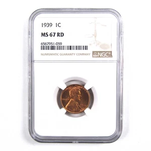1939 Lincoln Wheat Cent MS 67 RD NGC Penny 1c Uncirculated SKU:I3148 - Picture 1 of 4