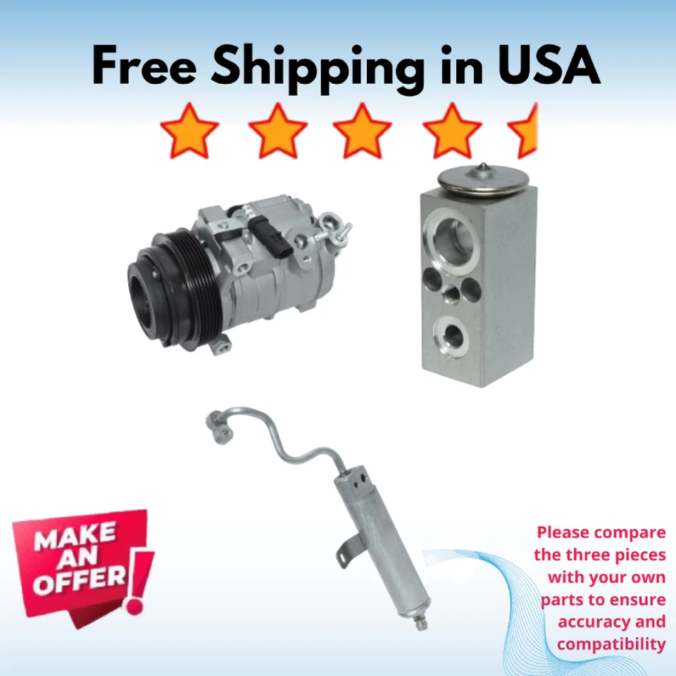 Kit Compresor A/C Fit Jeep Grand Cherokee 2009-2010, Jeep Commander 2009-2010 Foto 1 de 1