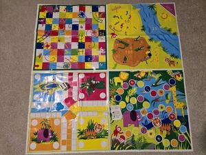 Jungle Game 4 In 1  Monkeys & Ladders, Jungle Ludo, Jungle Trail & Jungle Target - Picture 1 of 7