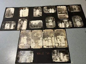 3 LOOSE ALBUM PAGES 24 ORIGINAL PHOTOS 1921 YALE University WOMEN ACTIVITIES - Picture 1 of 11