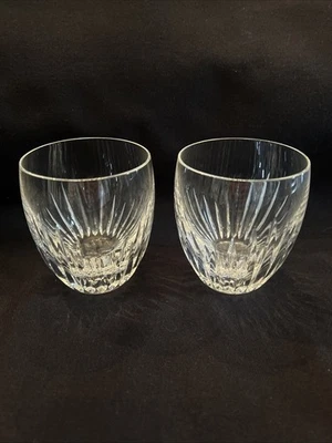 Pair Of Baccarat Massena Crystal Tumbler Spirit Rock Whiskey Glasses - Image 1 of 4
