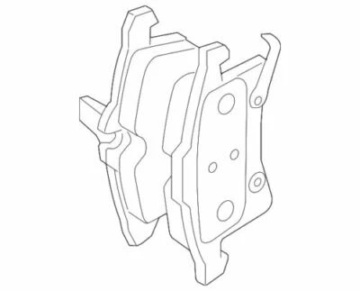 Genuine GM 2008 Saturn Astra Front  XE 1.8L L4 - Gas Disc Brake Pad Set 93191893 — 第 1/2 张图片