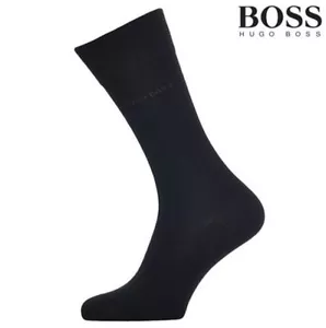 Nuevo 4 Pares HUGO BOSS Calcetines Para Hombre Gris, Color Marino Vestido/Informal EE. UU. Talla 7-9 - Imagen 1 de 3
