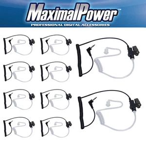 Refuelergy 3.5mm Receiver/Listen ONLY Surveillance Earpiece 2 Way Radio(10 Pack) - Picture 1 of 14