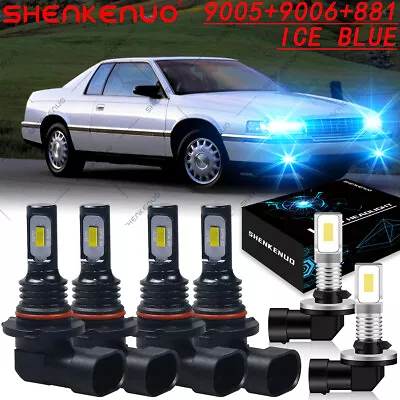 For Cadillac Eldorado 1992-2002 LED Headlight Hi/Low Beam & Fog Lights Bulbs Kit - Image 1 of 4