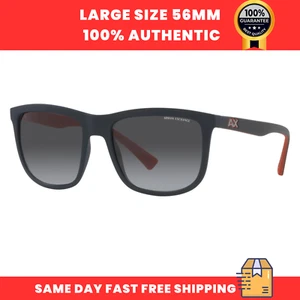 Armani Exchange Men's Sunglasses AX4093S 82958G Matte Blue Square Gray Gradient - Picture 1 of 3