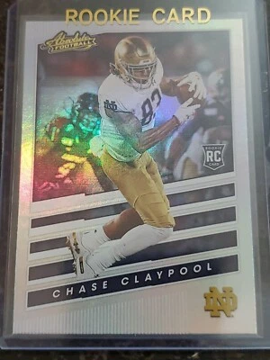 2020 Panini Chronicles Draft Picks Absolute Chase Claypool Rookie RC 15 Steelers - Image 1 of 2
