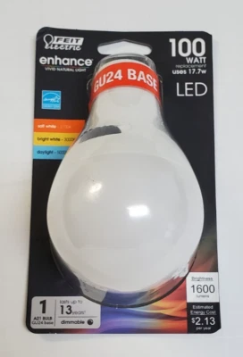 FEIT Electric Enhance GU24 LED Bulb 100 Watt Dimmable - Image 1 of 2