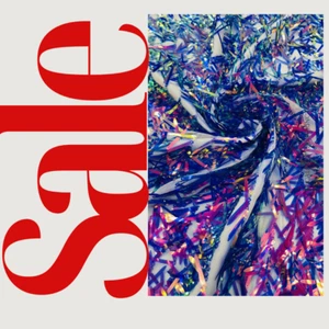 NEW  - Sword Sequins Fabric/Big Sequins Fabric Mesh/54 Inches Wide By Yard. - Picture 1 of 4