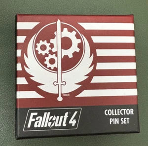 Fallout 4 - NEW Collector Pin Set in Box - Video Game Button Collection - Picture 1 of 2